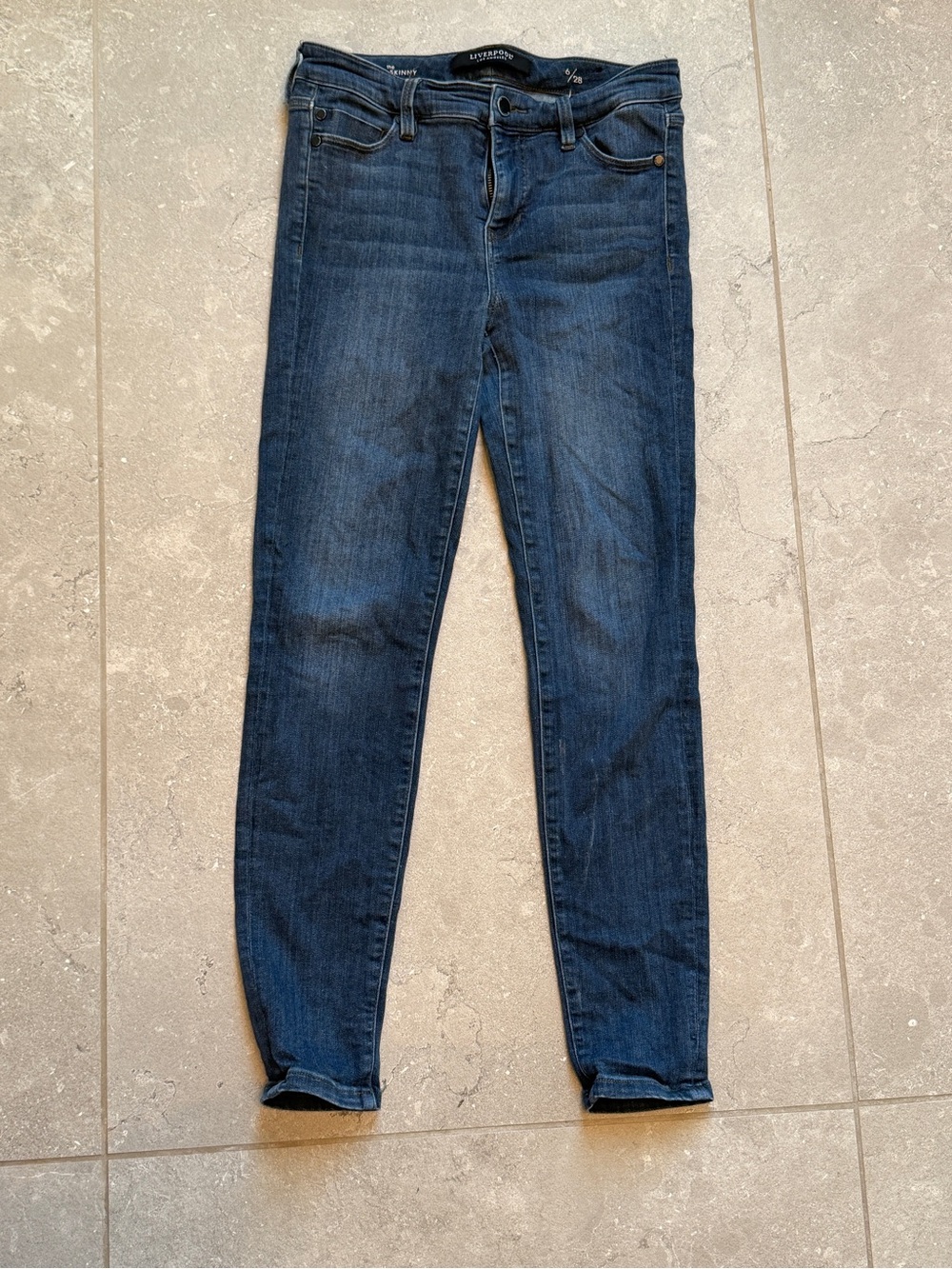 Liverpool Los Angeles The Ankle Skinny Jeans Size 6/28 Medium Wash